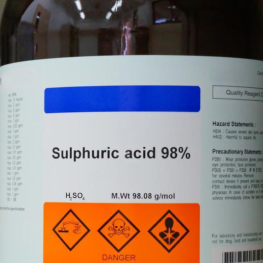 98% Strong Oxidizing Properties Sulphuric Acid for Cleaning