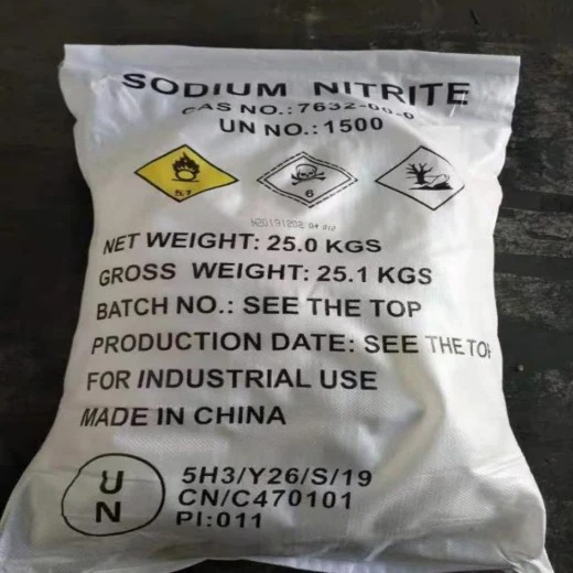 CAS 7632-00-0 99% Min 25kg Bags Nano2 Sodium Nitrite