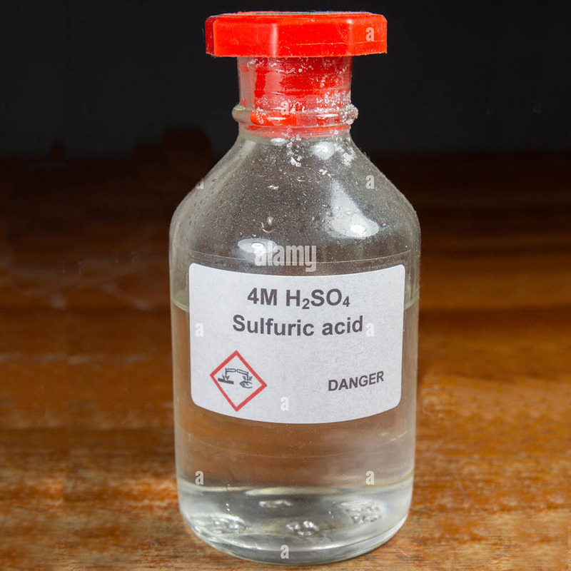 H2SO4 Colorless Oily Liquid Sulphuric Acid for Cleaning